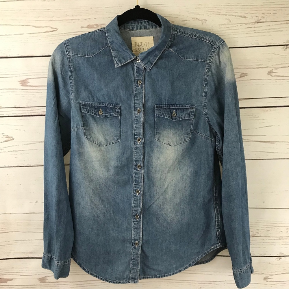 Thread & Supply Denim Button up Women's Shirt